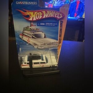 Hot Wheels Ghostbusters Ecto-1 Diecast Car - White with Red Trim